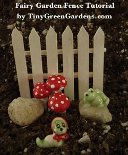 fairy garden fence building tutorial